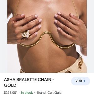 New in box CULT GAIA chain bra